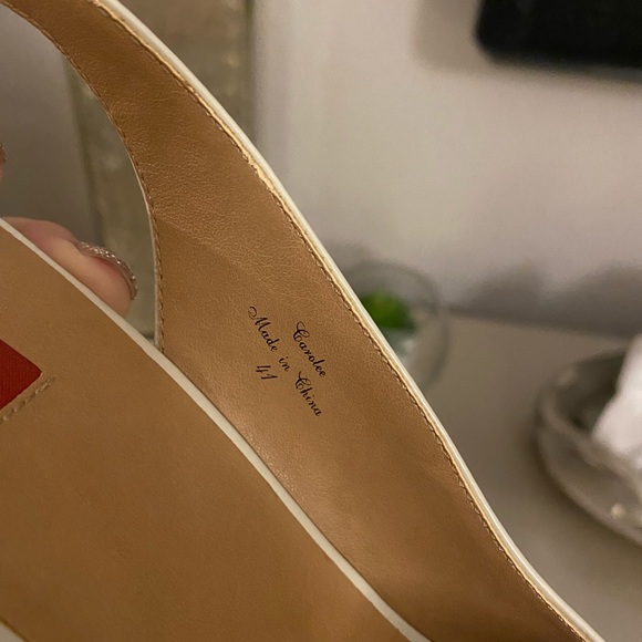 RED Saks Fifth Avenue Cork Wedge - Picture 4 of 6